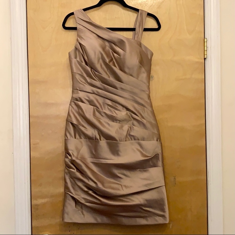 D'Zage Bridesmaid - Gold Dress - Size 8